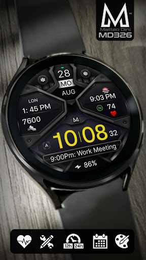 MD326 3D Modern Watch Face store screenshot 4