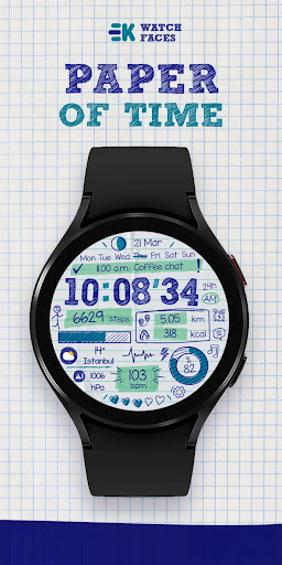 Paper of Time - Watch Face 商店截图 1