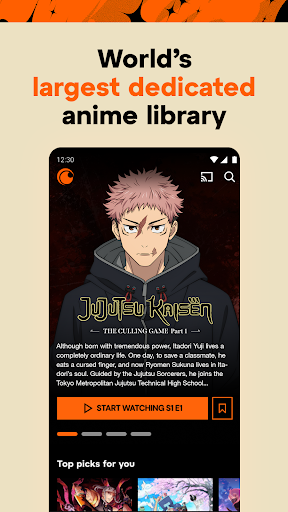 Crunchyroll: Anime Streaming 商店截图 1