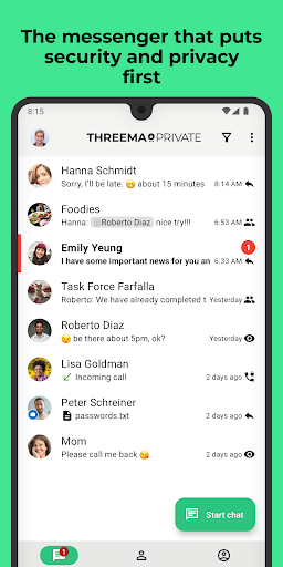 Threema. The Secure Messenger 商店截图 1