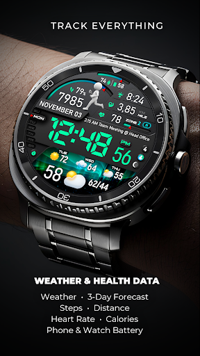 PER23 Digital Watch Face store screenshot 4