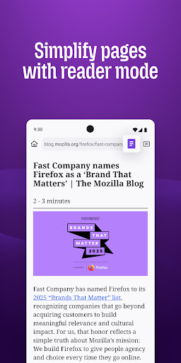 Firefox Fast & Private Browser 商店截图 4