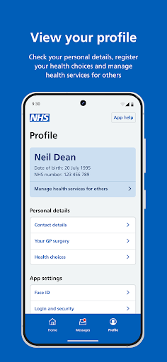 NHS App store screenshot 4