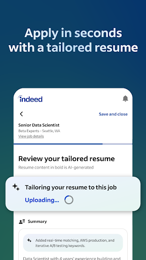 Indeed Job Search 商店截图 5