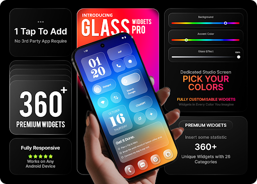 Glass Widgets Pro store screenshot 1