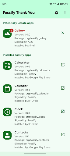 Fossify Thank You store screenshot 2