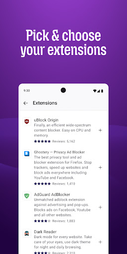 Firefox Fast & Private Browser 商店截图 6