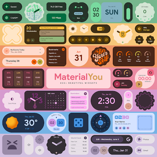 Material You Widgets store screenshot 1