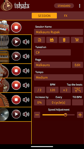 iShala - practice Indian music store screenshot 1