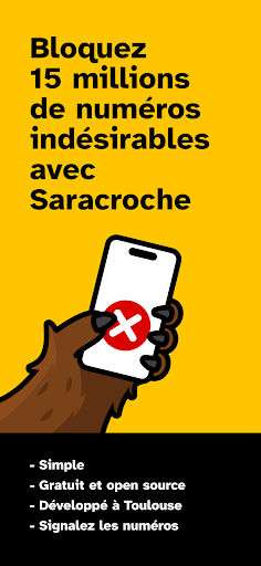 Saracroche : bloqueur d'appels store screenshot 1