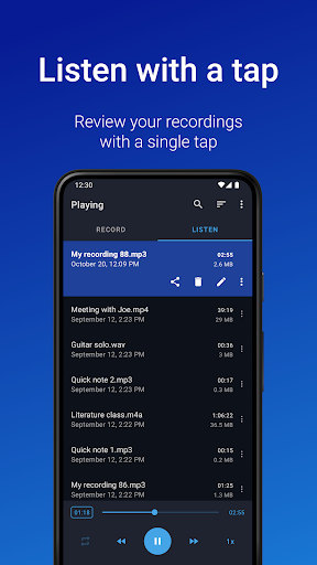 Easy Voice Recorder Pro store screenshot 3