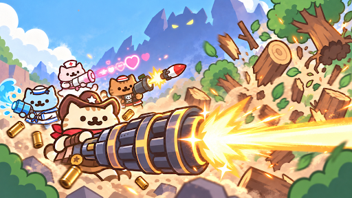 Idle Cat Gunner: Shooter RPG store screenshot 8