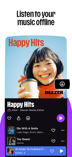 Deezer: Music & Podcast Player 商店截图 6