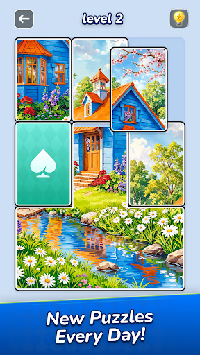 Jigsawcard Solitaire Puzzle 商店截图 1