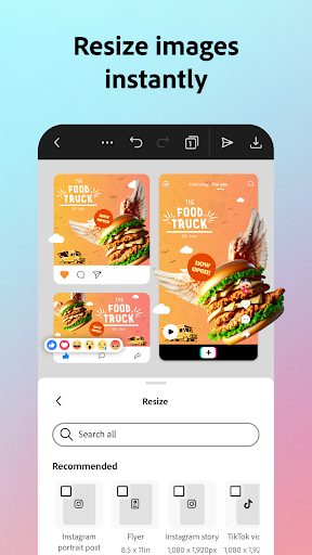 Adobe Express: AI Photo, Video 商店截图 6
