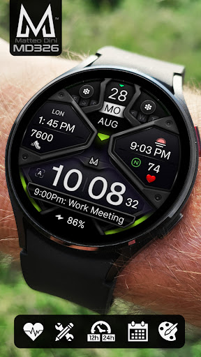 MD326 3D Modern Watch Face store screenshot 5