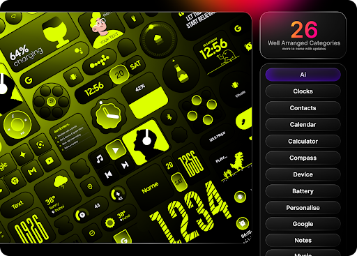 Glass Widgets Pro store screenshot 3