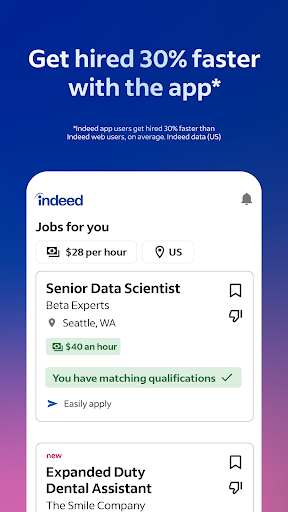 Indeed Job Search 商店截图 1